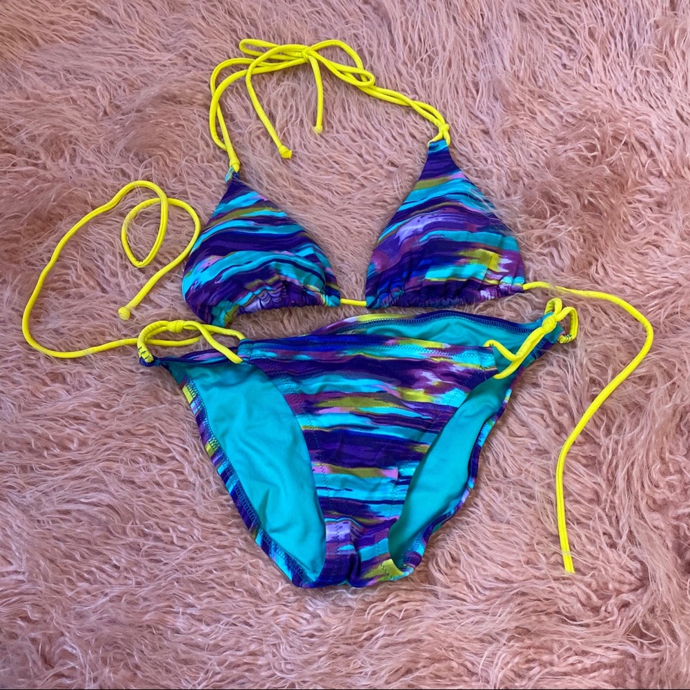 Victoria’s Secret Purple and Yellow Bikini